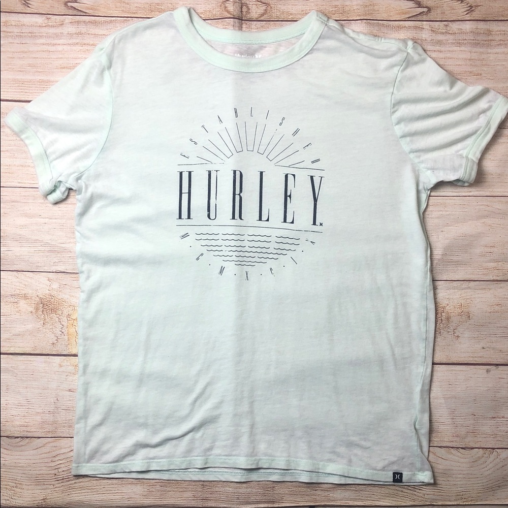 Hurley‎ Light Green Graphic Tee 💚